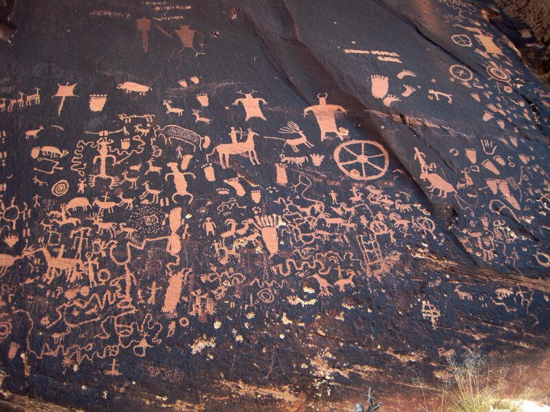 The real Newspaper rock