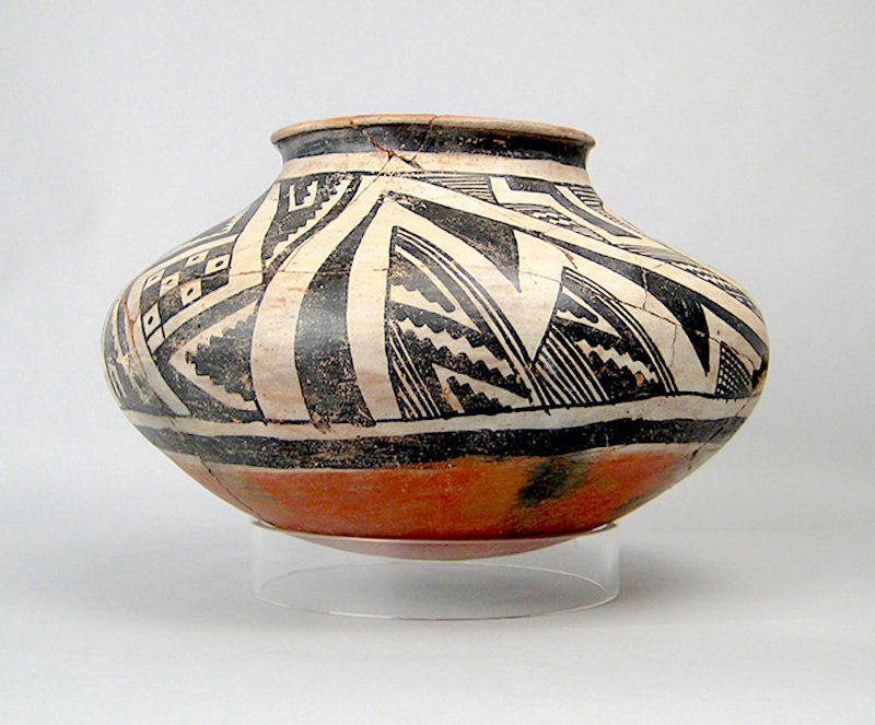 Reconstructed Gila Polychrome vessel