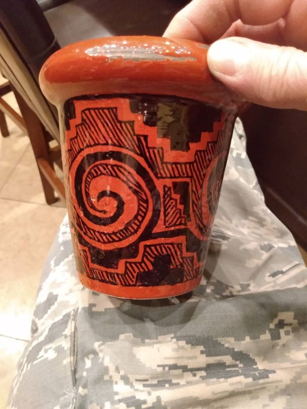 After, styled after Tularosa Black on Red pottery