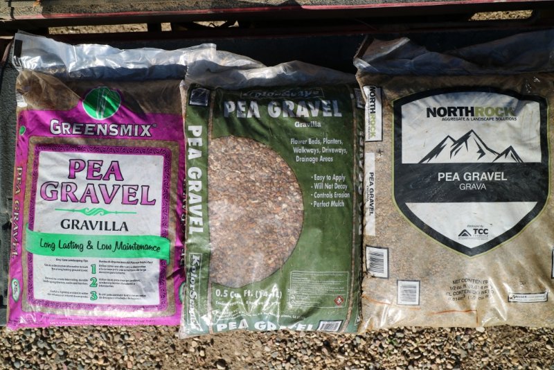 Bagged pea gravel close to 1/4&quot;