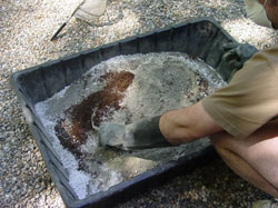 mixing cement